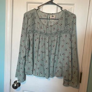 Rue21 x Sadie Robertson green blouse